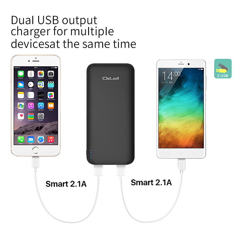IPRO PD10A Charger Power Bank 10000mAh External Battery Pack Dual Output Port with LED Status Portable Charger Powerbank For Samsung Xiaomi mi Mobile Phone