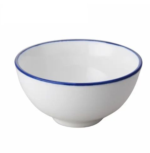 White ceramic round porcelain mini cereal, snack, dessert bowl - TC-131