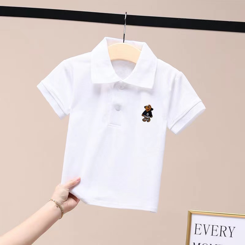 0—6# Boys Cartoon Print Polo Shirt