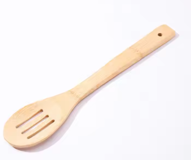 Kitchen Cooking Utensils Set - 4 Pieces Bamboo Wooden for Non Stick Cookware
