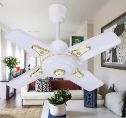 24 Inch Modern Industrial Ceiling Fan with Four Blade Design, High-speed Rotation, Low-noise Ceiling Fan for Home Hotels