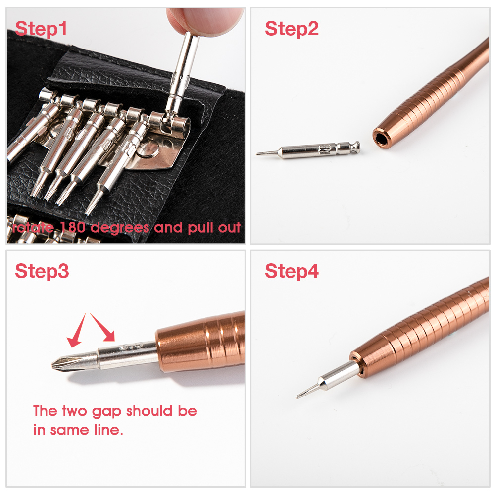 WELLHOME 25 in 1 Precision Magnetic Screwdriver Set, Professional Repair Tools Kit with Portable, Screw Driver Set for iPhones, Computer, PC, Tablet, Smartphone and Other Electronices etc