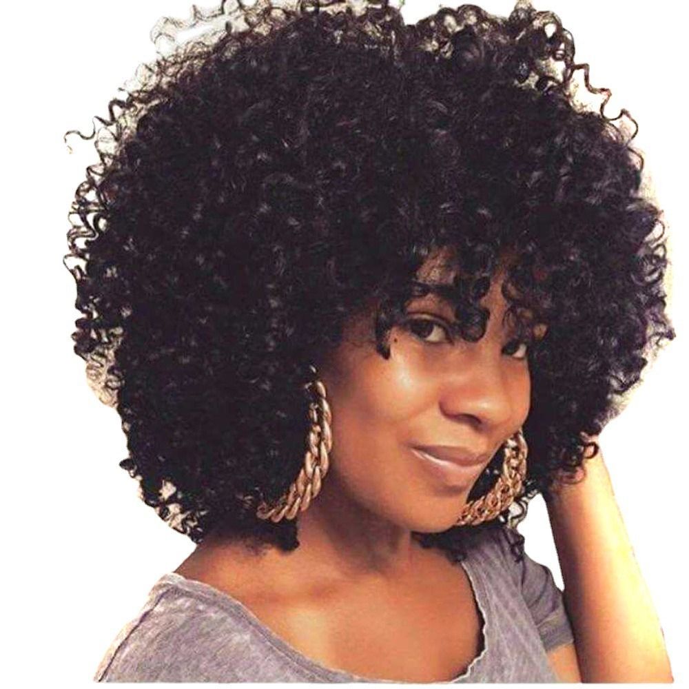 TopKiss Sexy Small Curls Wig for Women, Wish Synthetic Hair Head Cover Local