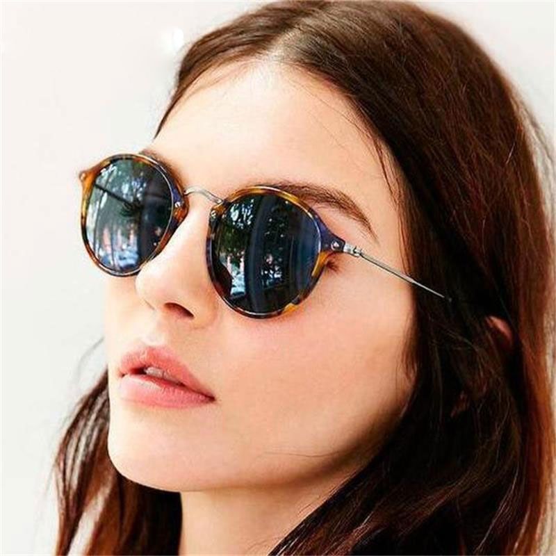 Metal round face sunglasses retro driver  sunglasses unisex personality sunglasses