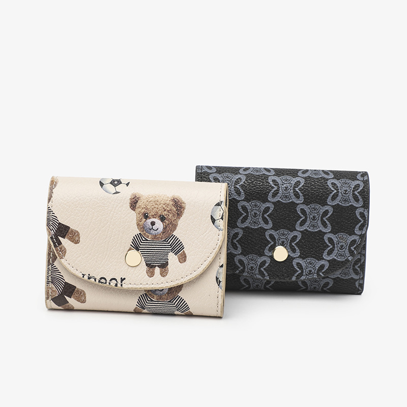 XW2122 Small Wallet for Women with Zipper Coin Pocket RFID Blocking Card Holder Mini Purse