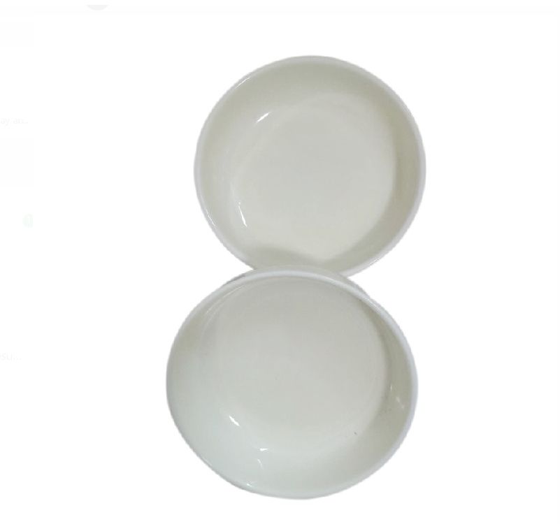 Nordic Compartment ceramic dish round dip bowl set with bamboo tray for sauce appetizer ramekins snack TC-044