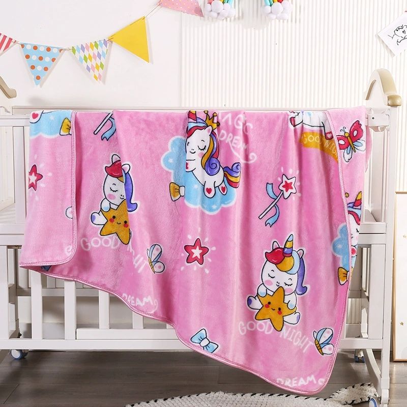 100*130cm Flannel blanket Cartoon pattern Cartoon pattern Soft and comfortable CRRSHOP free shipping gift 