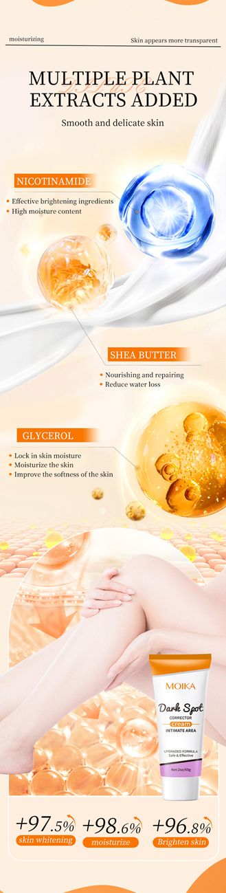 MOIKA Underarm Brightening Repair Cream Hydrates and Nourishes the Skin