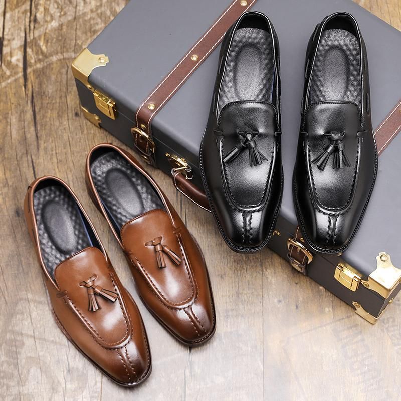 2025 Four Seasons New British-style stylish Su Xiao leather shoes, formal business wedding shoes, cross-border large-sized men's shoes 38-48