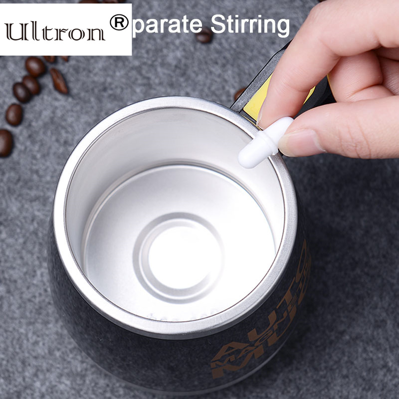 Ultron New Automatic Self Stirring Magnetic Mug 304 Stainless Steel Coffee Milk Mixing Cup Creative Blender Smart Mixer Thermal Cups