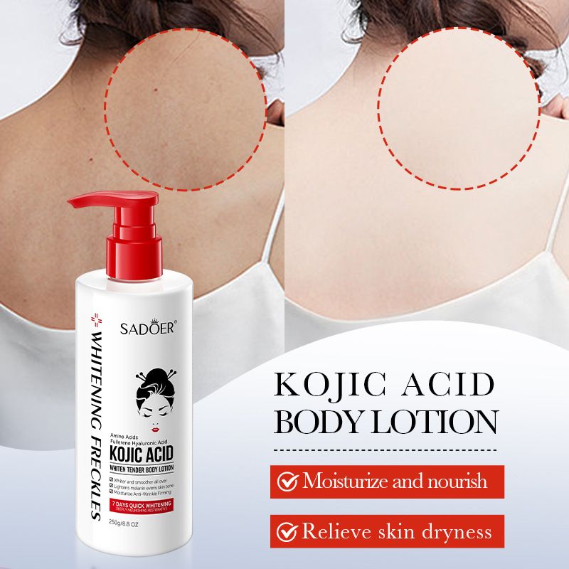 SADOER Kojic acid whitening and tender body lotion hydrating moisturizing whitening body lotion