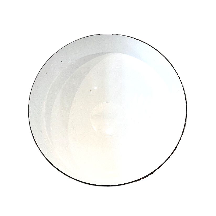 Durable Ceramic Material Luxury Dish Pasta Plate White Porcelain Square Plates And Bowl With Black Rim T-1421 x 5CM (BOWL)
