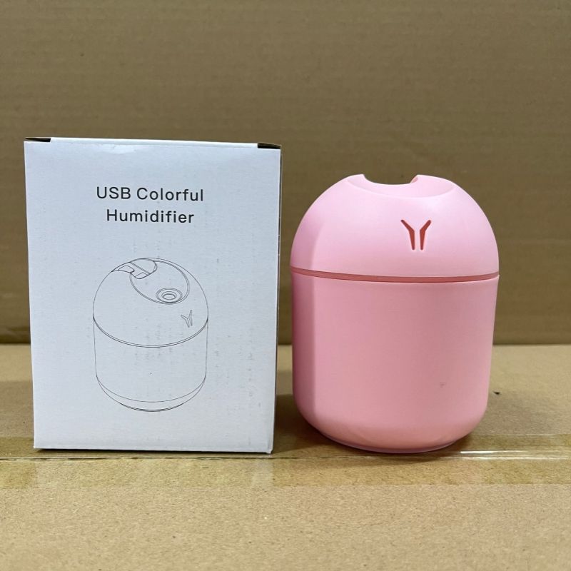 250ML Mini Air Humidifier USB Car Purifier With LED LampPink