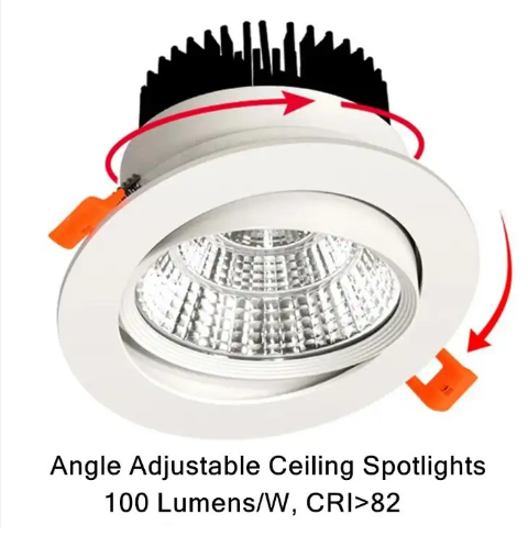 TIMI 5W 7W 8W 12W LED Downlight Recessed Ceiling Lamp COB Downlight Ceiling Lamps Spot Light For Home Illumination Decor - WHITE