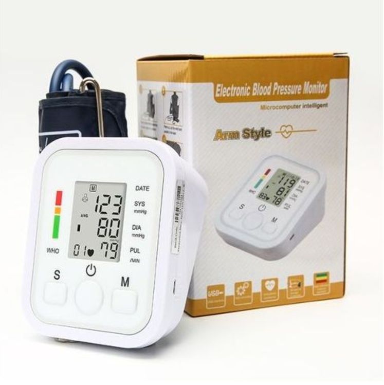 Voice Blood Pressure Monitor Digital BP Pulse Health Heartbeat Monitor Meter