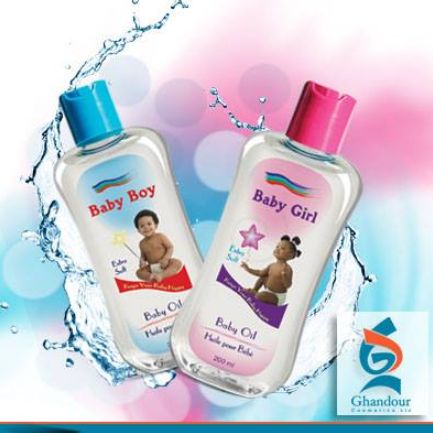 Baby Boy/Girl Ghandour Cosmetics Moisturizing Nourishing Refreshing Skin Care Baby Oil - 100ml