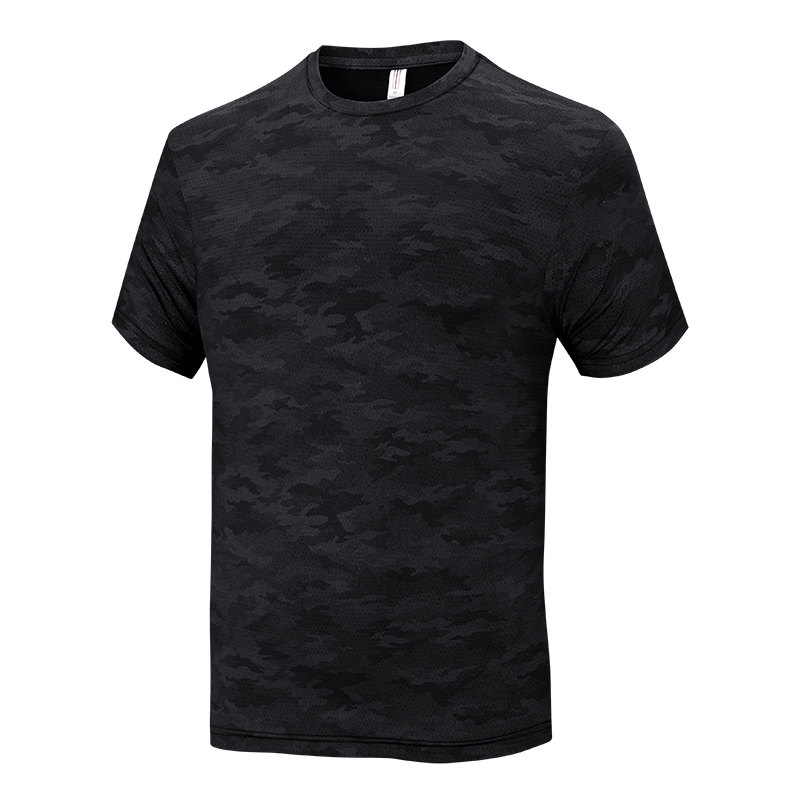 Men's Running T Shirts Quick Drying Sport T-Shirts Short Sleeve Large Size Breathable Clothes Loose Summer Ice Silk 8817