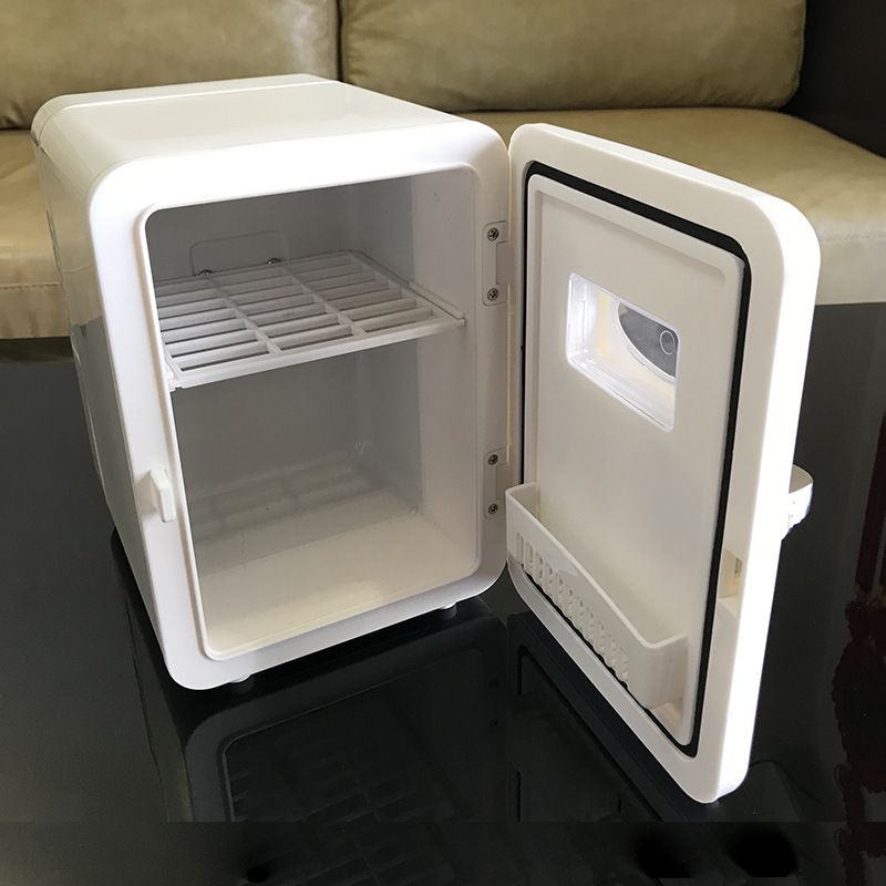Car refrigerator, mini refrigerator, portable hot and cold dual-purpose cooler semiconductor refrigerator, suitable for skin care, beverages, food, cosmetics, home, office and car use, 110V/12V dual purpose