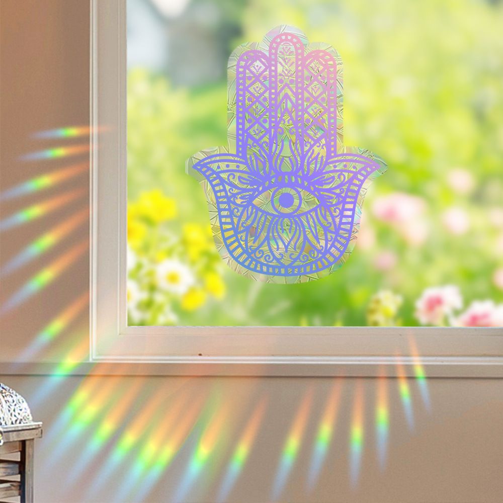 Amazon New Plant, Flower, Animal and Sunlight Catcher Static Glass Sticker - Bird - proof Glass Sticker