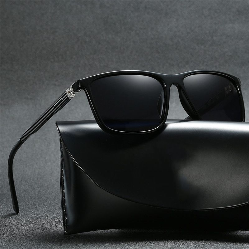 2054 Magnesium Aluminum Polarized Sunglasses Men Driving Rectangle Frame Classic UV400 Sunglasses For Men