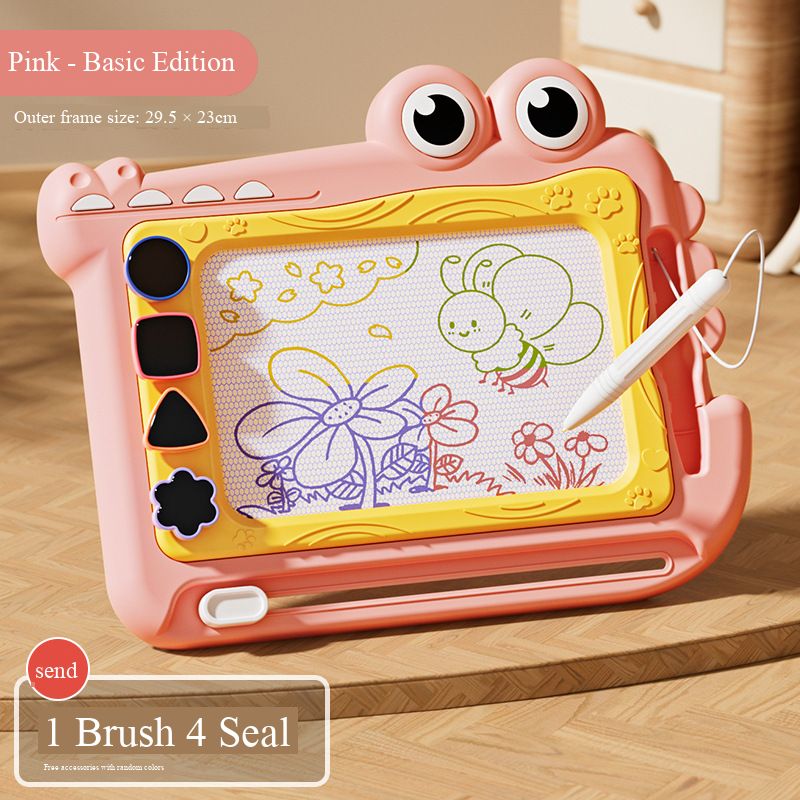 Children’s Colorful Erasable Magnetic Drawing Board, Toddler Graffiti Writing Board, Home Kindergarten Baby Handwriting Toy, Safe Non-Toxic Magnetic Doodle Board for Boyspink