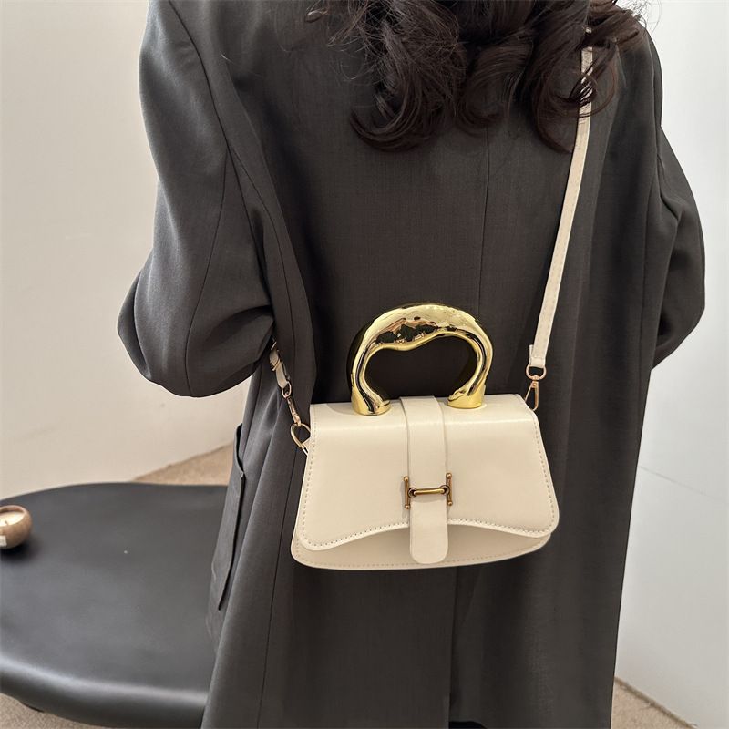 Miss DG 2025 new high-end shoulder messenger bag fashion handbagWhite