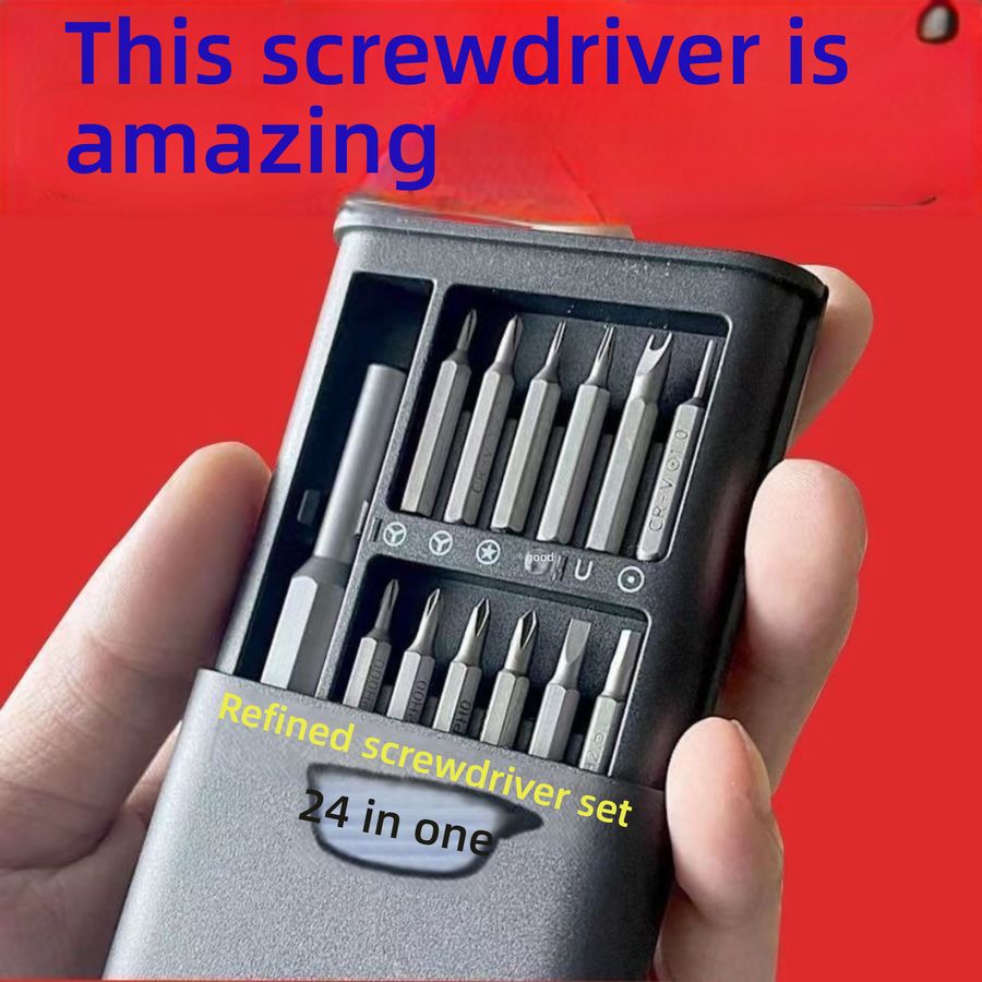 New Upgrade [25 Piece Set] Precision Screwdriver Set Multi functional Computer, Phone, Tablet, Watch Repair Tool Refinement Set 24 in One