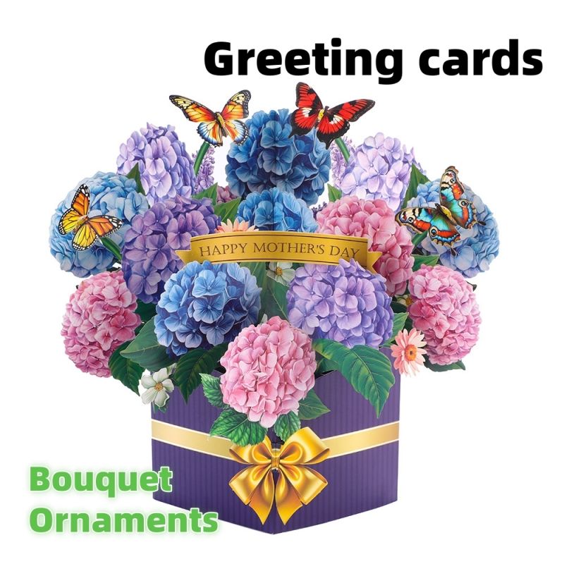 Decorative flowers，Advanced creative 3D greeting card,Bouquet ornaments,Valentine's Day, Teacher's Day, Gratitude, Blessings, Festival Gifts, Gifts,3D cards