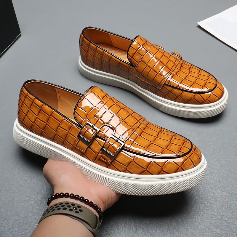 Men's summer breathable 2025 new style casual one-step loafers, men's business formal leather shoes