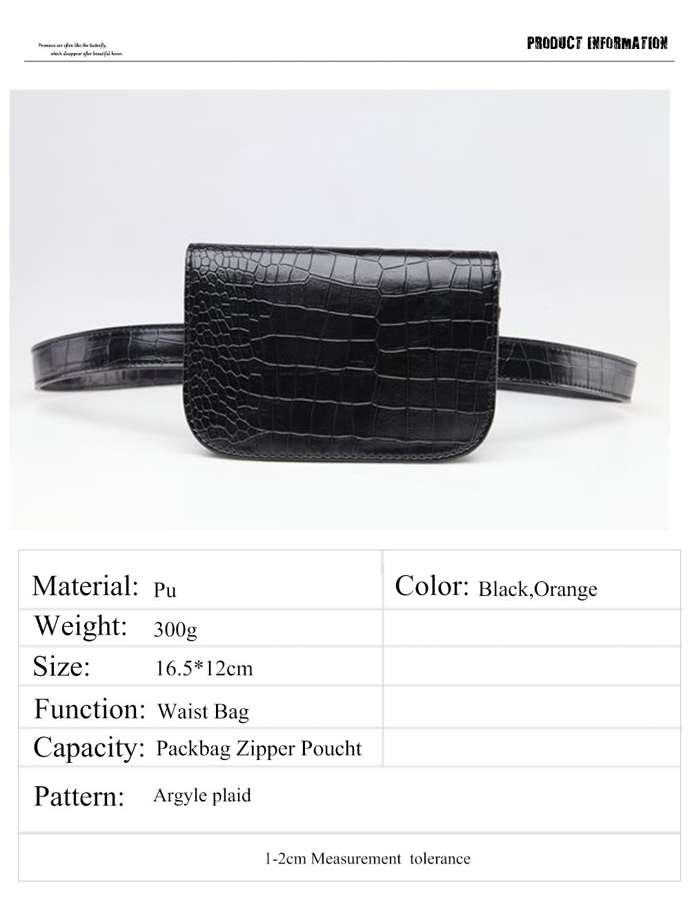 Vintage PU Leather Waist Bag Women Alligator Waist Pack Travel Belt Wallets Fanny Bags Ladies Fit 5.5 inches phones
