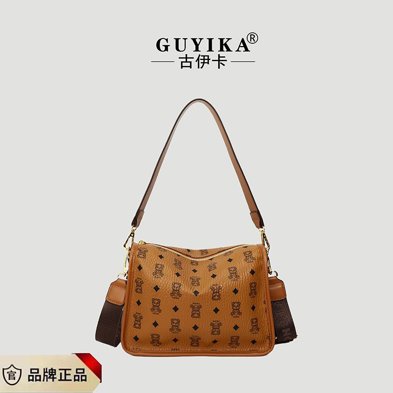 2025 Little Bear new casual versatile large capacity shoulder bag, niche women's bag, retro fashion crossbody bag