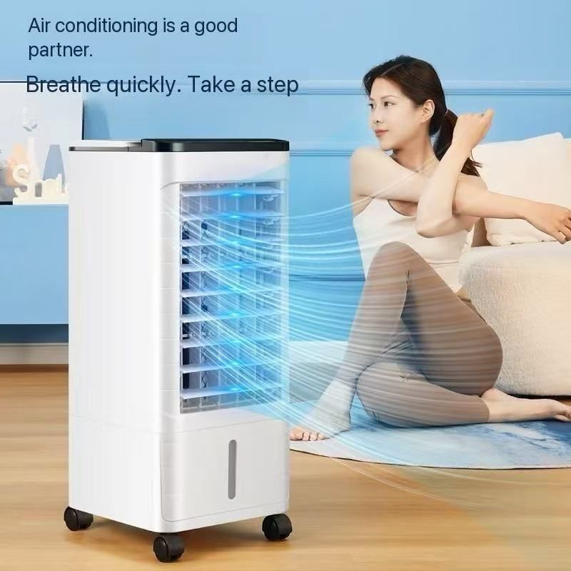 Rongshida air conditioning fan refrigeration domestic vertical mobile cooling machine large wind fan cold fan ice crystal kitchen