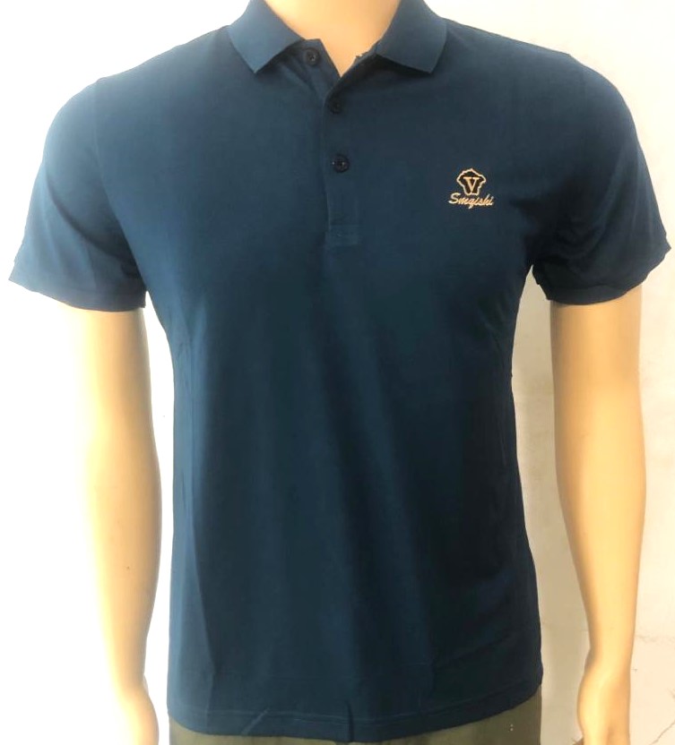 Summer Mature Contracted Short-Sleeved Men T-Shirt Lapel T-Shirt Men's Short-Sleeved High Collar Bottom Men's Shirt WHITE/BLACK