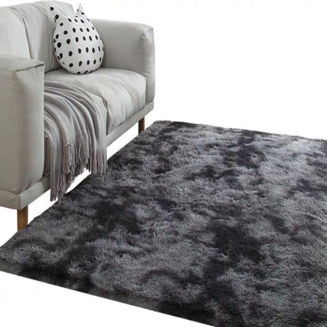 Tie Dye Area Rug for Bedroom Living Room Fluffy Shaggy Gradient Faux Fur Carpet for Kids Adults Fuzzy Plush Home Decor Floor Mat