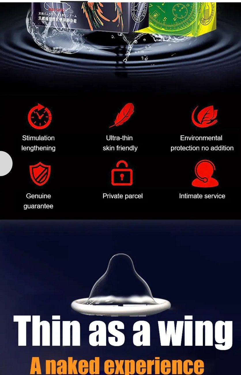 Japanese SUMO, SUSU Long Shock Condoms 12PCS,  4-in-1 Pleasure, Ultra-Thin & Warming Best Price in GH!"