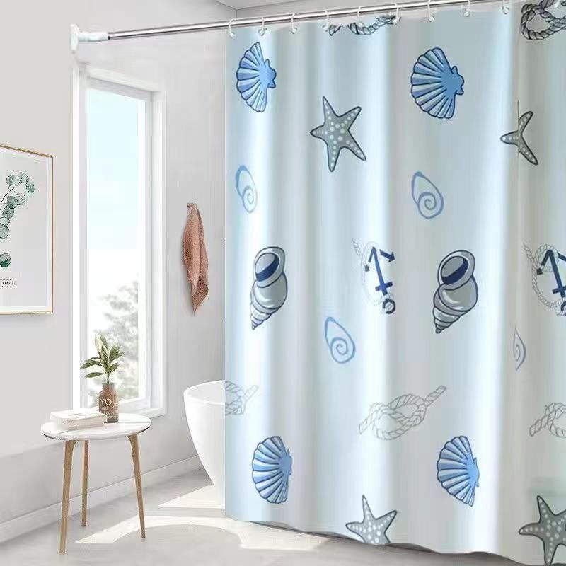 Shower curtain, waterproof, mildew proof, thickened, bathroom curtain, partition curtain, door curtain, window hanging curtain ，large size 100*200cm,120*200cm,150*200cm,180*200cm,200*200cm,240*200cm,260*200cm ，Stainless steel ，buckle eye