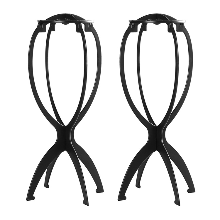 2 Pack Wig Stand Holder, Portable Collapsible Wig Holder for Multiple Wigs, Durable Wig Stands for Women