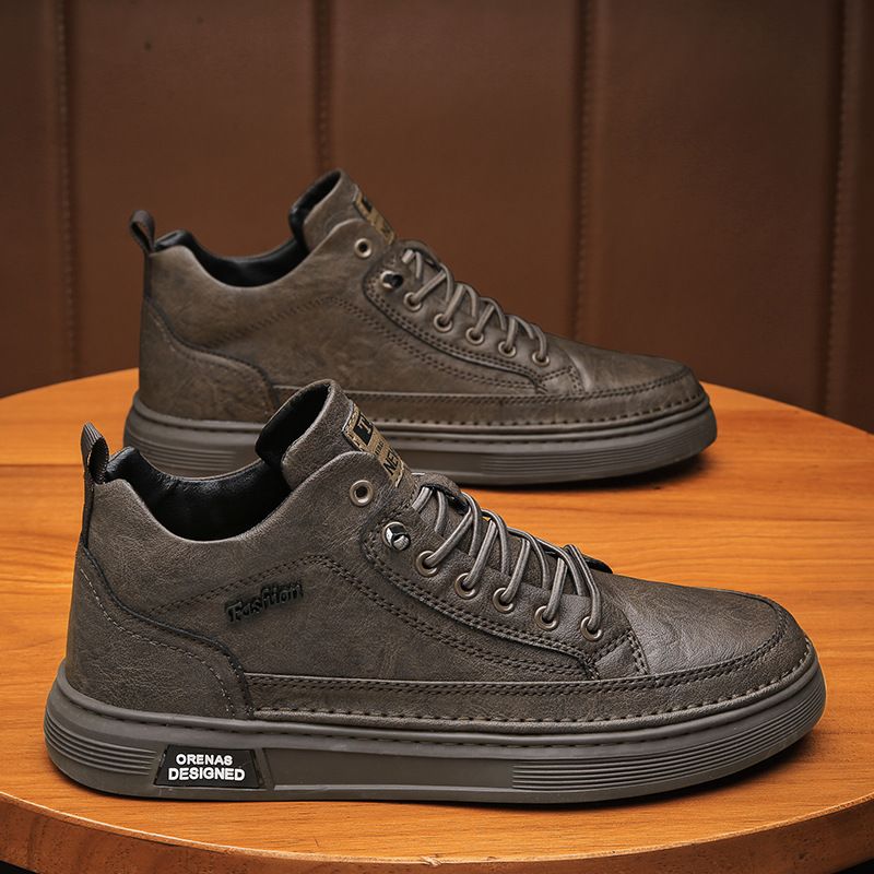 5777 Martin boots for men's winter high cut retro British casual leather shoes, high-end work boots