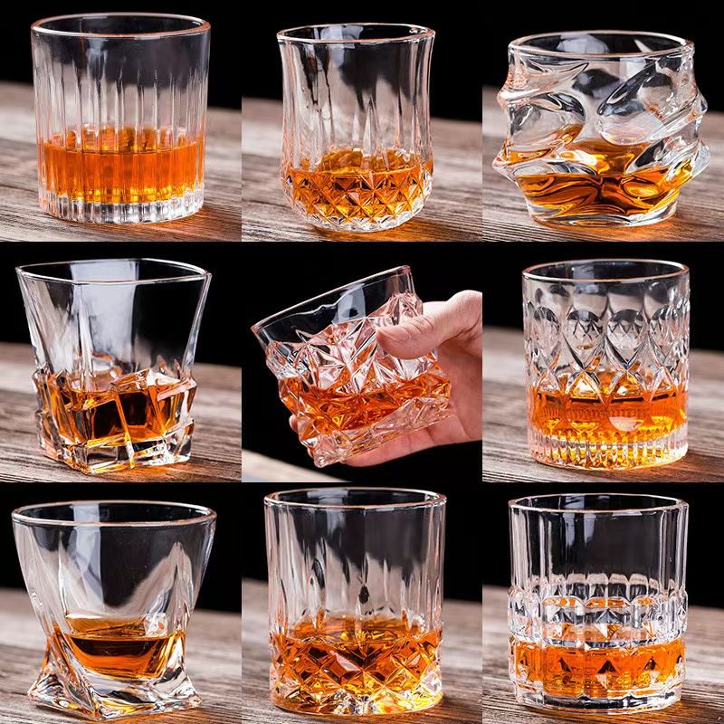 AUNONT Crystal glass wine glass whiskey glass glass liquor glass European style home cup