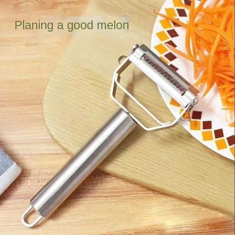 Stainless Steel Peeler: Multifunctional Household Vegetable & Fruit Peeling Tool, Ideal for Potato, Melon - Perfect for Shredding Too
