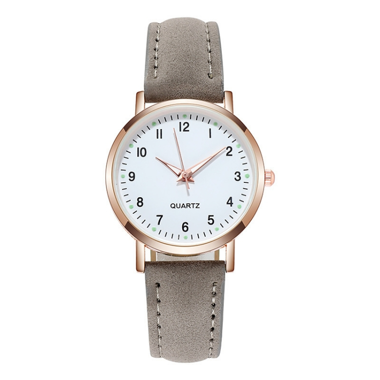 Female Luminous watch leisure time fashion girl Wrist watch Noctilucent light Belt Women's quartz watch CRRSHOP white red purple green blue black pink brown grey watch