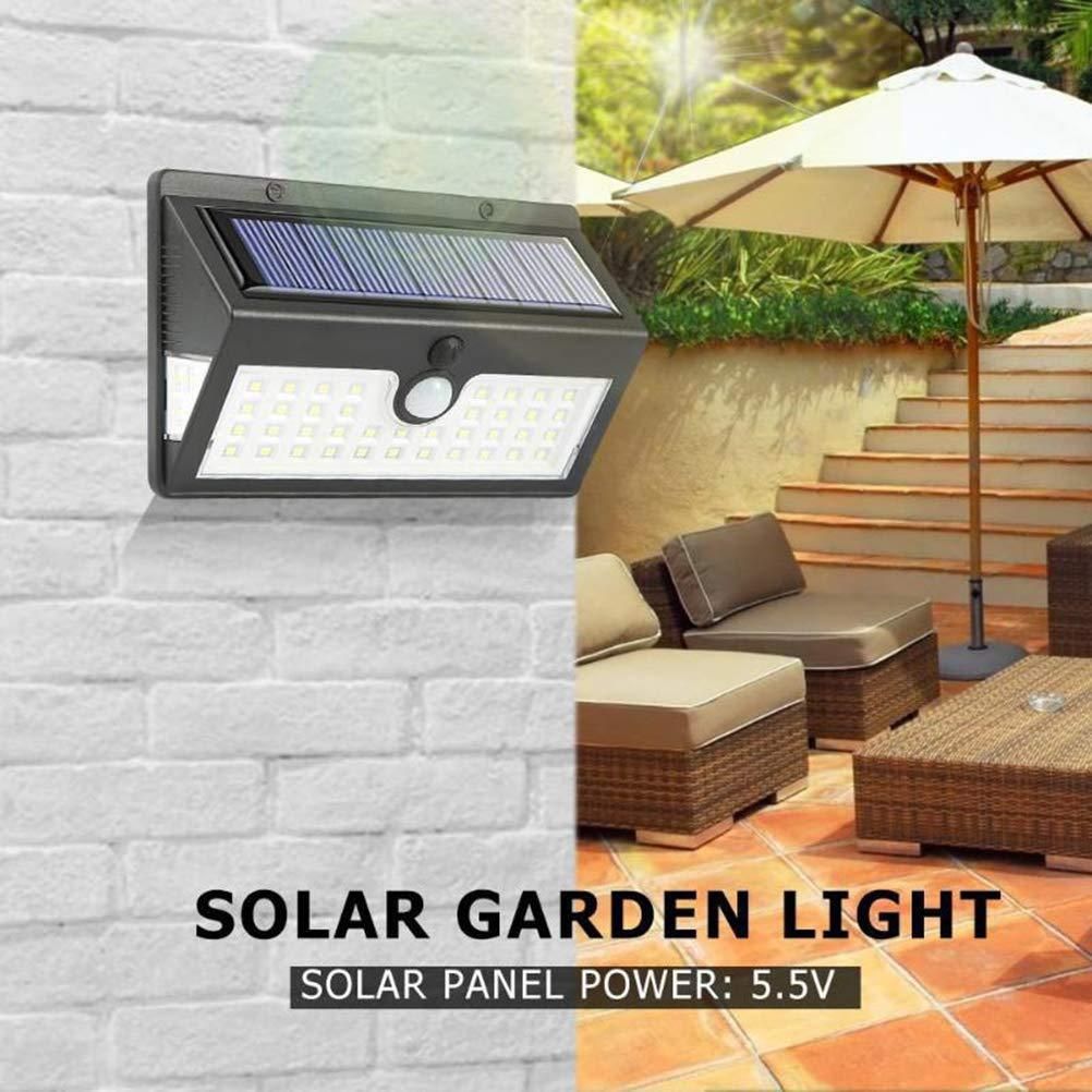 New Three-Sided Luminous Solar LED Wall Light Built-In Human Body Motion Sensor, Wide 3-Side Large-Area Illumination.Garden Fence, Walkway Driveway, Villa Exterior Balcony Mini Street Lighting