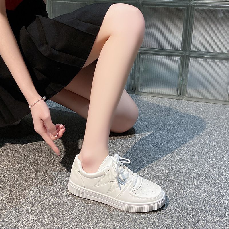 Little white shoes women 2025 spring new ins street fashion shoes shallow mouth breathable Korean version of student leisure sports shoes