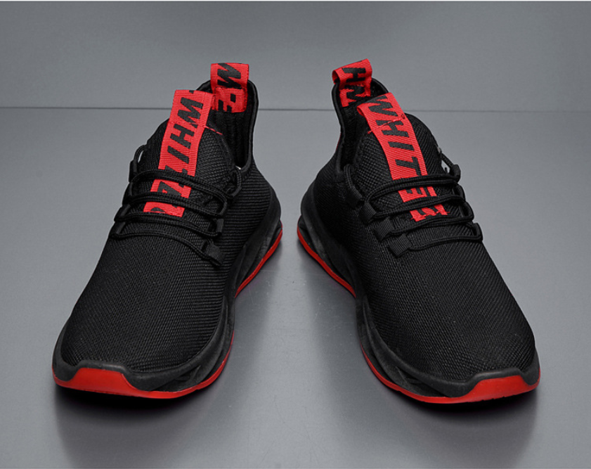 Spring and autumn breathable lightweight student sports shoes casual comfort Korean men's fashion running shoes  Close Size