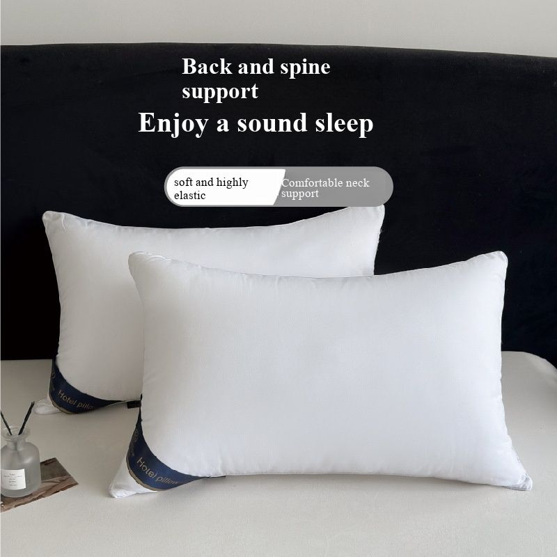 Hotel Quality Single Pillow Soft Comfortable Neck Support Pillow For Home Double Use Not Easy To Collapse