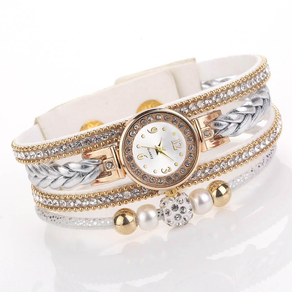 Beautiful Fashion Women's Bracelet Watch Ladies Watch Casual Round Analog Quartz Bracelet Watch Female Clock