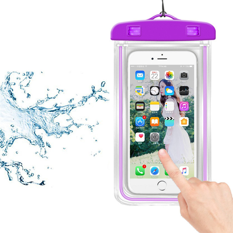 Waterproof Mobile Phone Cases Transparent Phone Underwater Storage Bag Swimming Diving Protective