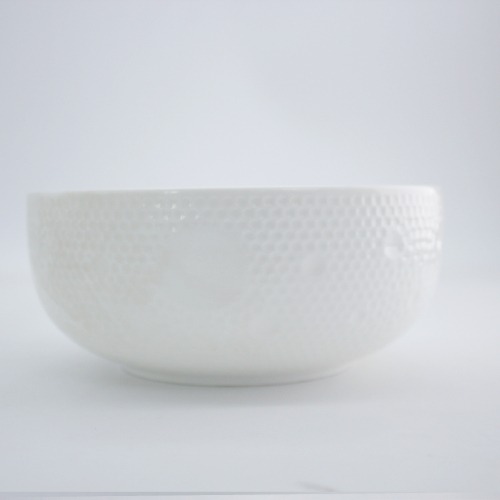 Round Minimalist Pattern Style Ceramic Bowl Oriental Design Vintage Porcelain Cereal Bowl - T-17