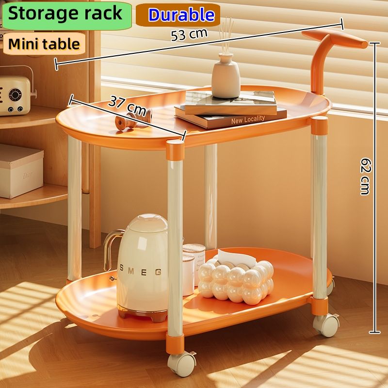Mobile universal wheel Several households use mobile bedside tables by the sofa Storage rack, mini table