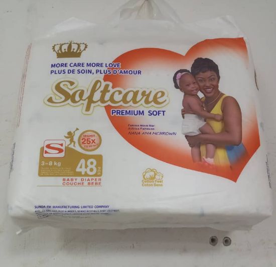 Softcare Premium Soft Baby Diaper Big S-48, M-42, L-40